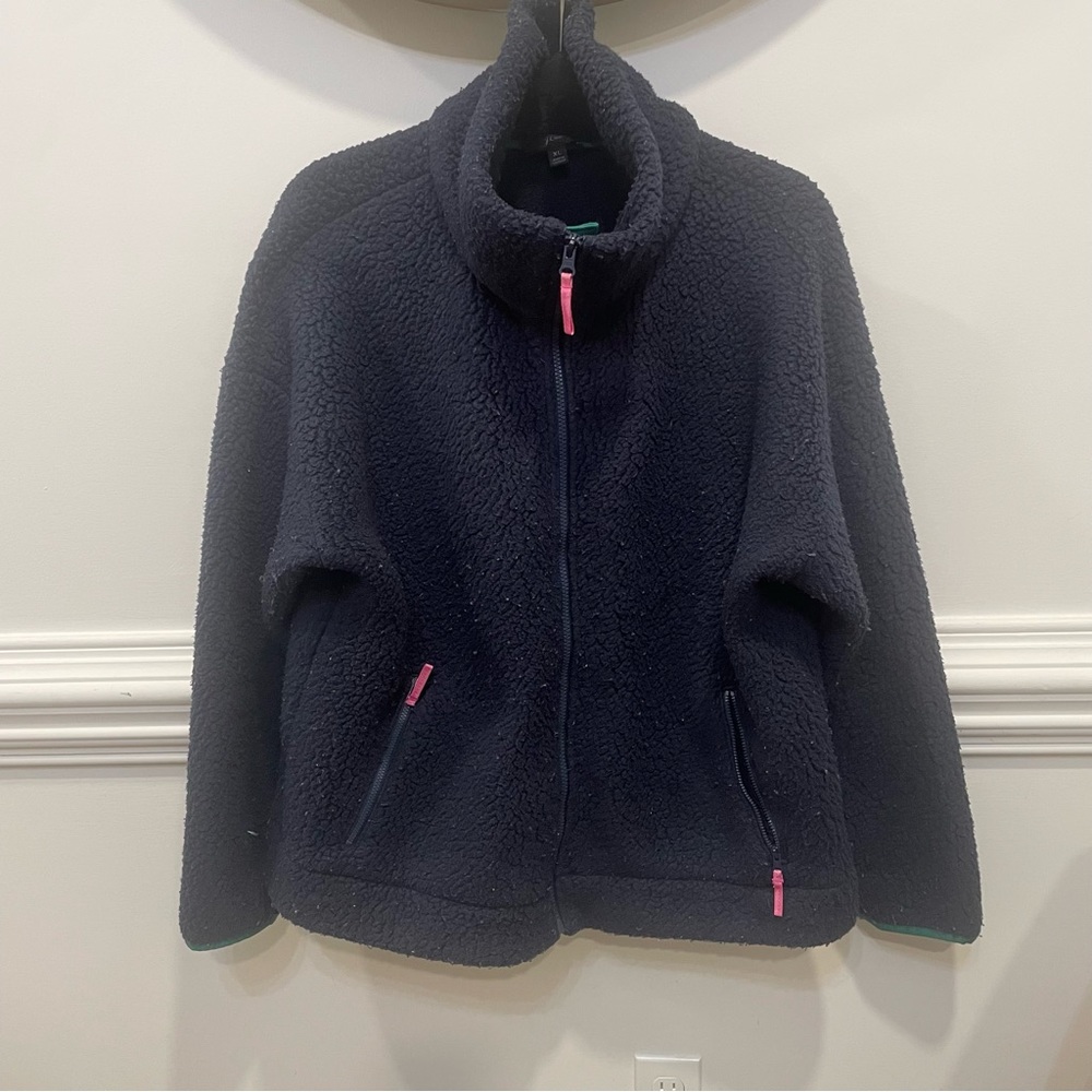 J. Crew Jackets & Coats |  Sherpa Jacket | Color: Blue | Size: XL |